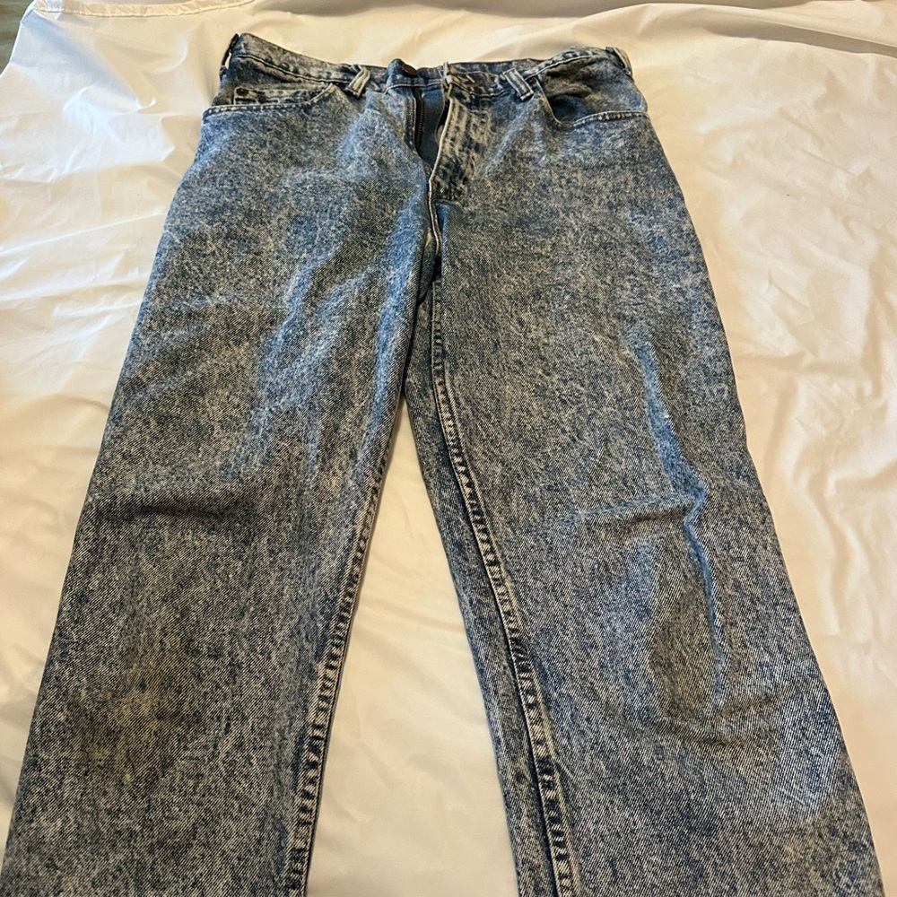 Vintage Blue Acid Wash Jeans